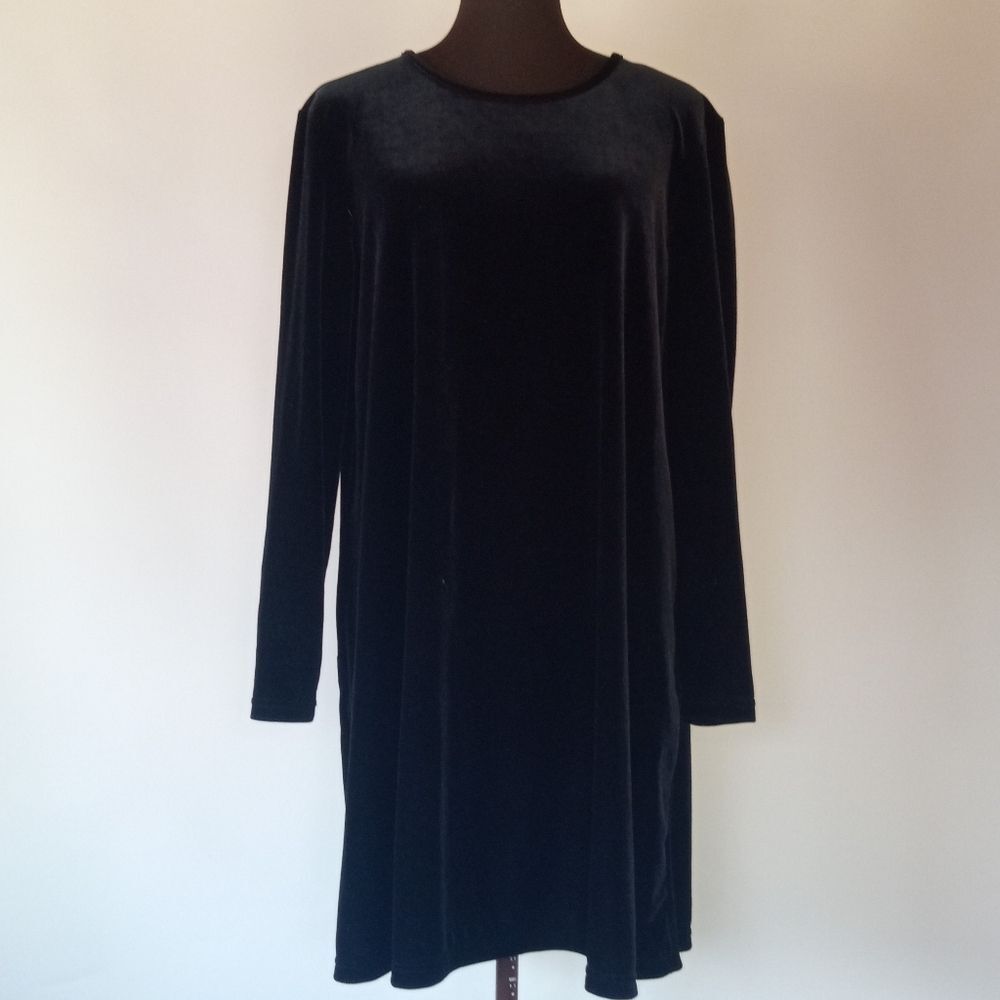 DJI VNT Long Sleeve Velvet Dress